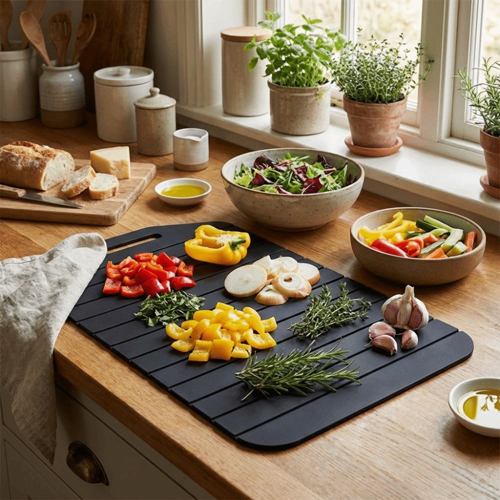 Food Prep Mat - Tábua de Corte Dobrável Antiaderente com