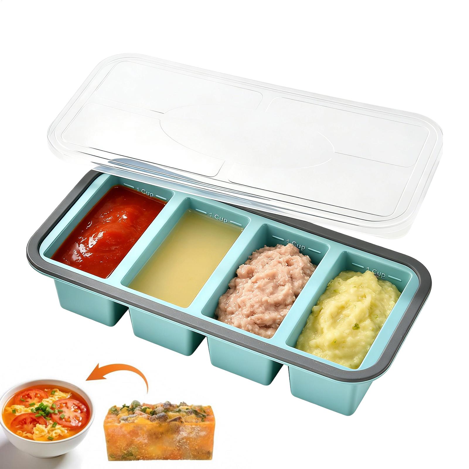 Forma de Silicone para Congela - Meal Prep Template avaliação e preço