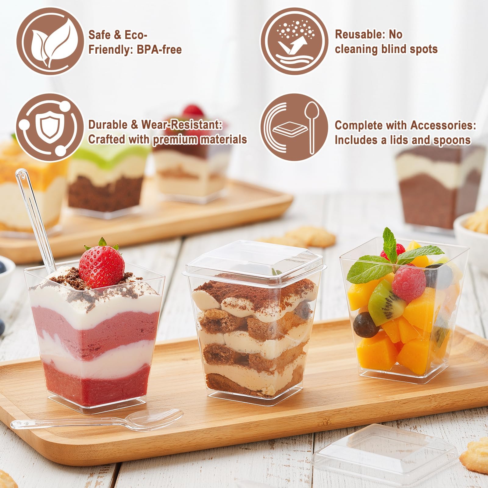 50 Copos Plásticos Transparent - Meal Prep Template avaliação e preço